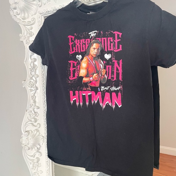 BRET The Hitman HART RETRO Wrestling T-Shirt Tee - Picture 2 of 4
